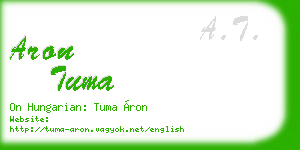 aron tuma business card